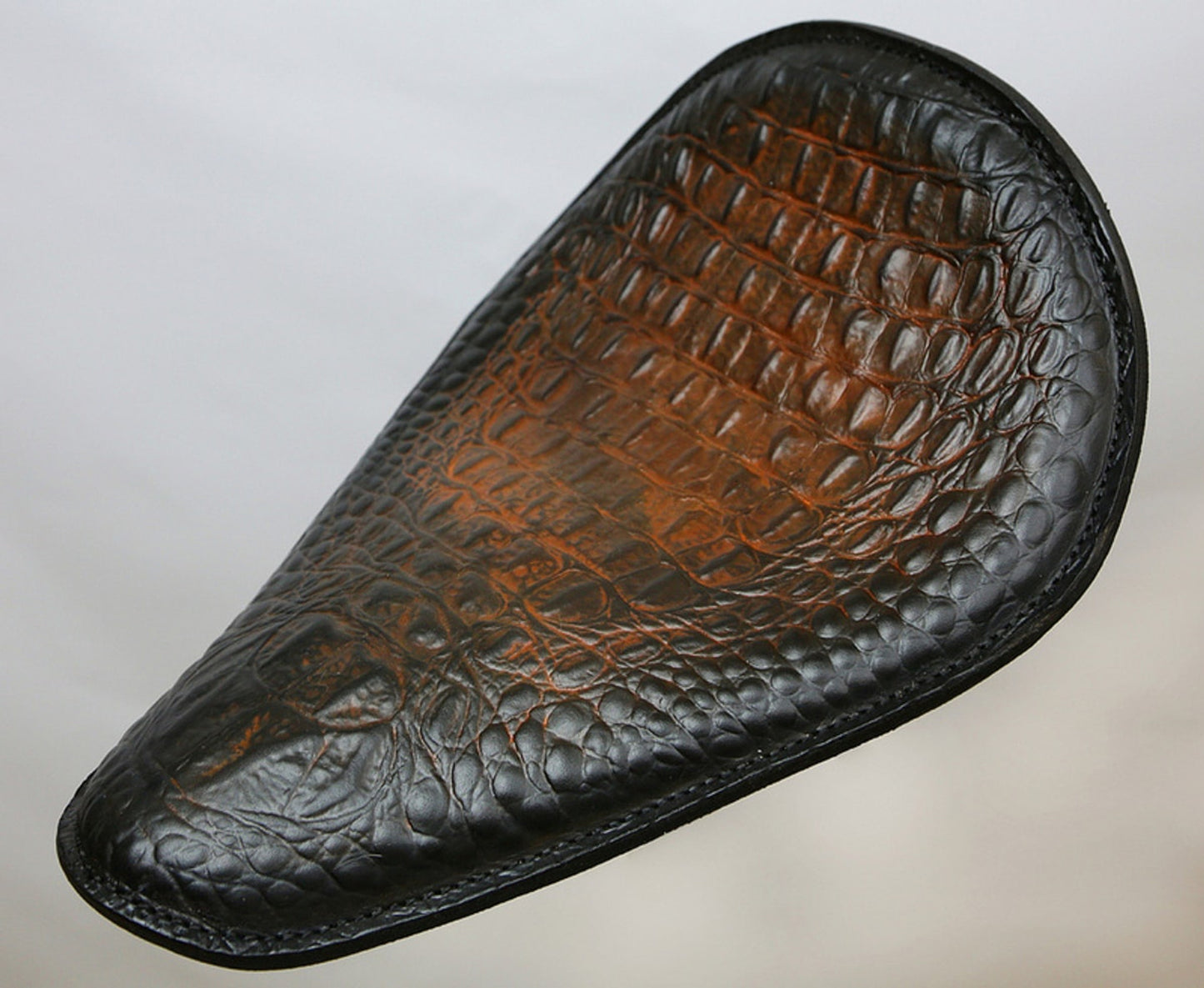 Embossed Gator Leather Seat