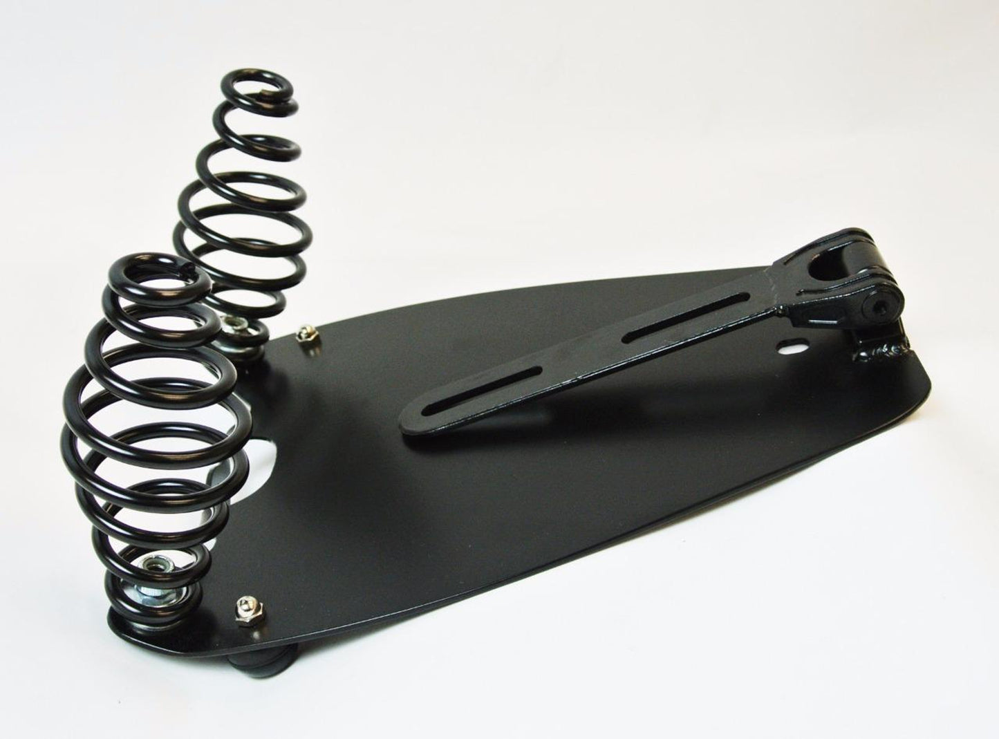 Indian Scount 2015-Up Mounting Kit & Seat - Black Springs, Black Seat with White Stitching