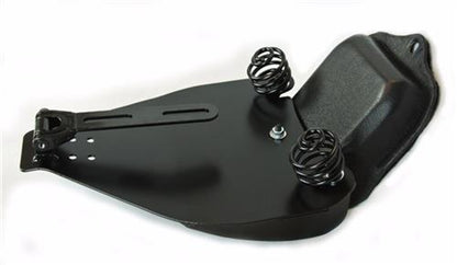 Medium Brown Tractor Seat 15x14 with Softail 2000-2017 Mounting Kit Black Springs