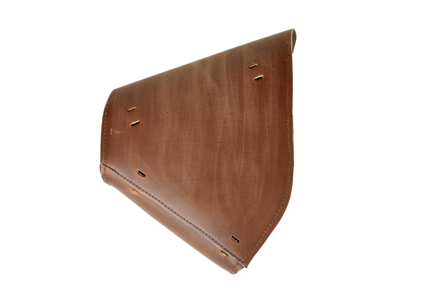 One Buckle Brown Distressed Hardtail Saddle Bag
