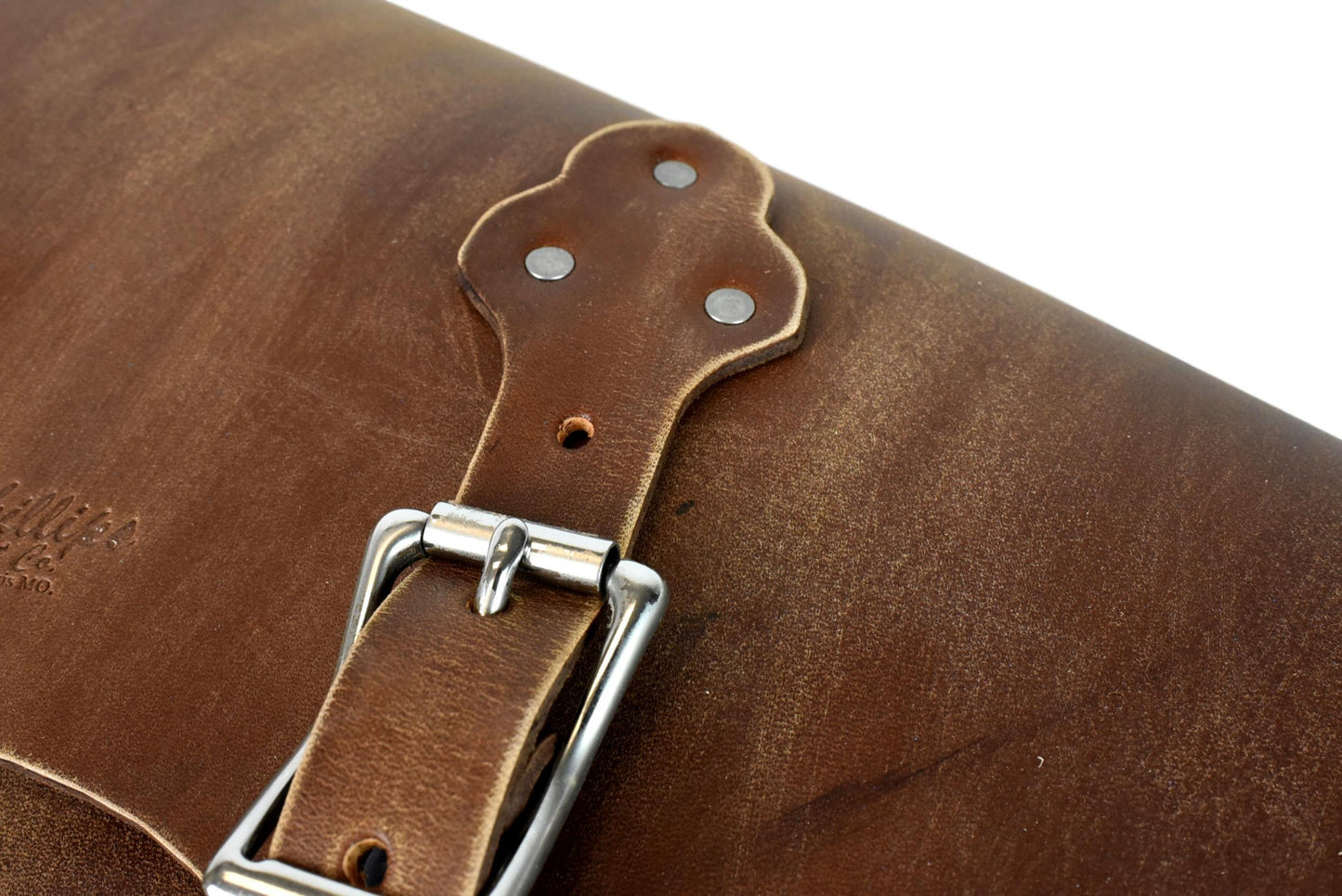 One Buckle Brown Distressed Hardtail Saddle Bag