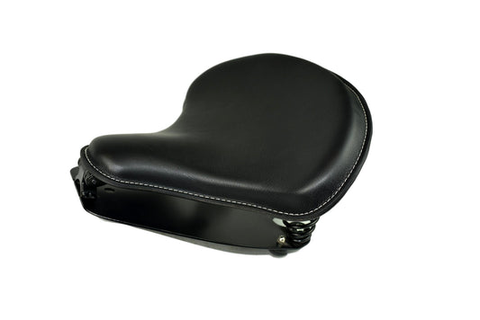 Indian Scount 2015-Up Mounting Kit & Seat - Black Springs, Black Seat with White Stitching