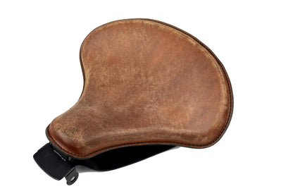 Distressed Brown Tractor Seat with Sportster Mounting Kit Black Springs