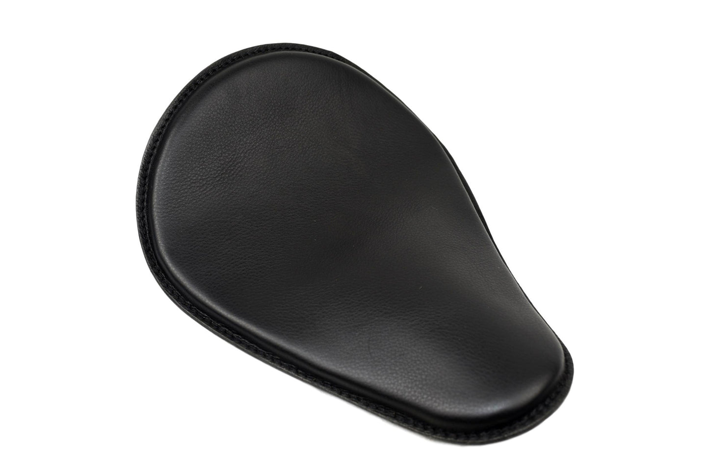 Black Leather Motorcycle Seat 10x13