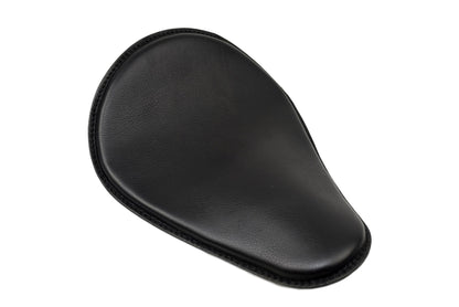 Black Leather Motorcycle Seat 10x13