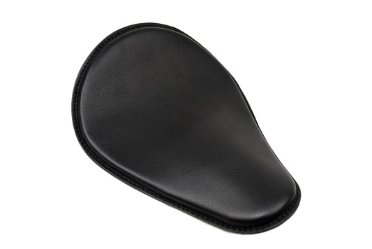 Black Leather Motorcycle Seat 10x13