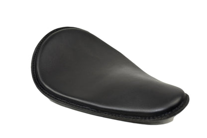 Black Leather Motorcycle Seat 10x13
