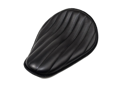 Tuck & Roll Black Leather Motorcycle Seat