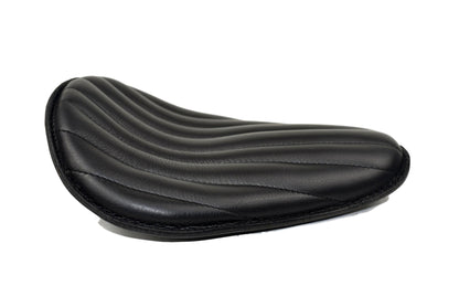 Tuck & Roll Black Leather Motorcycle Seat