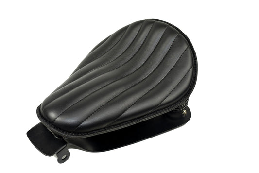 Seat & Mounting Kit for 2010-2022 Sportster with Black Tuck N Roll 10x13 Seat