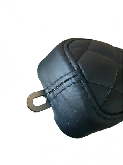 Hardtail chopper cobra seat Black Leather Diamond pleated