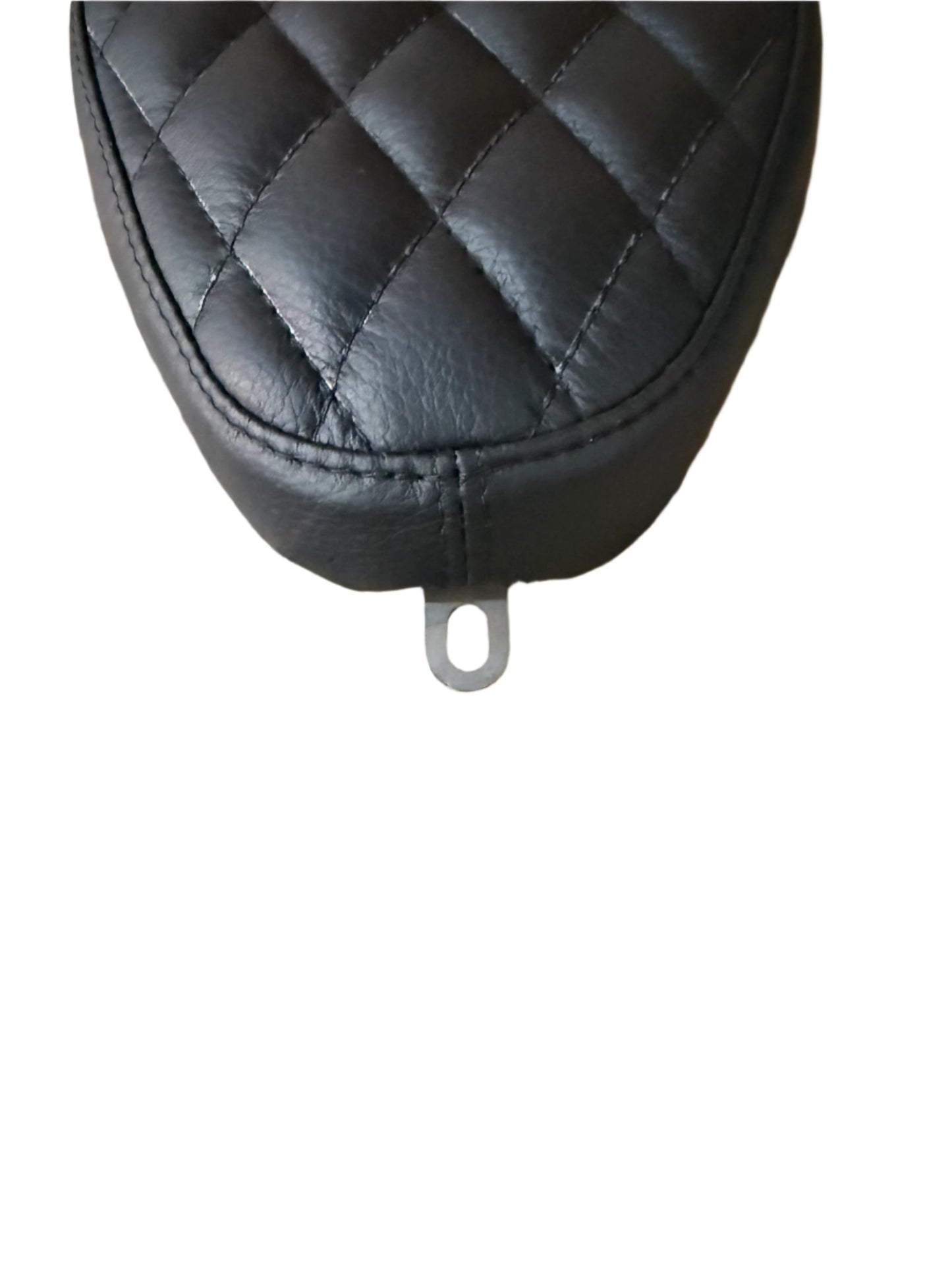 Hardtail chopper cobra seat Black Leather Diamond pleated