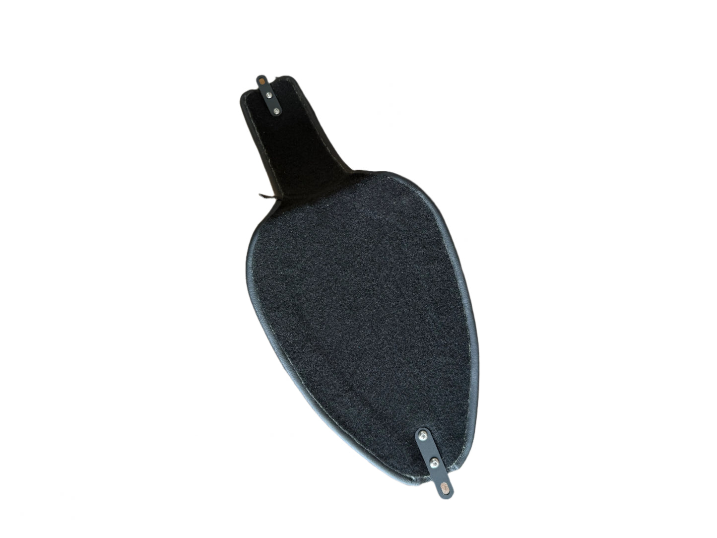 Hardtail chopper cobra seat Black Leather Front to Back Pleates