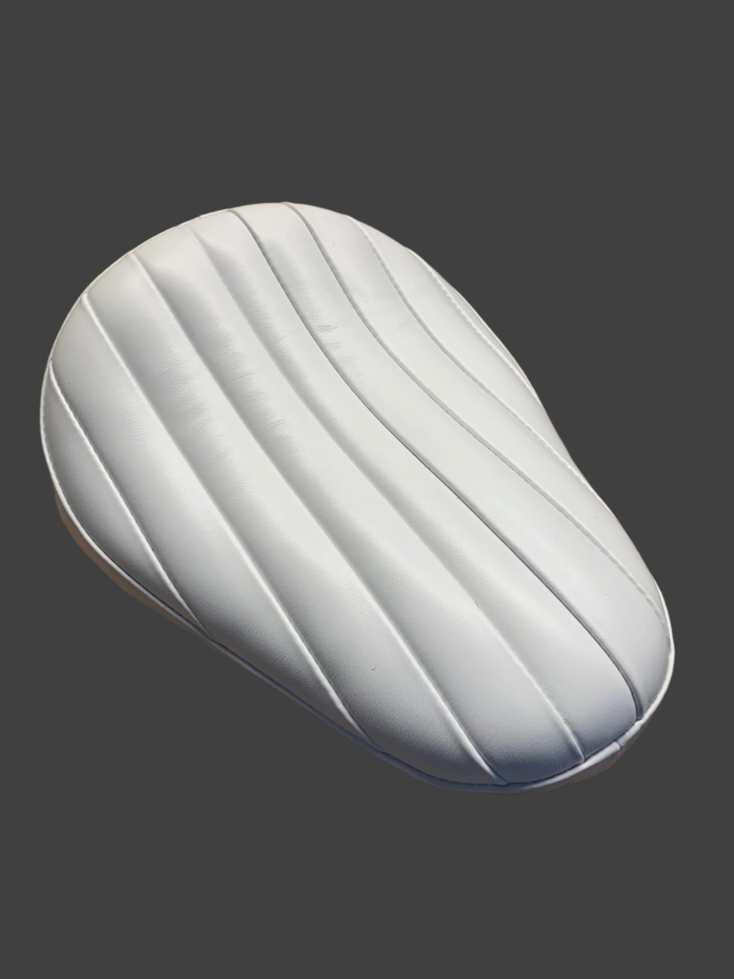 Bates style spring solo tuck and roll seat white