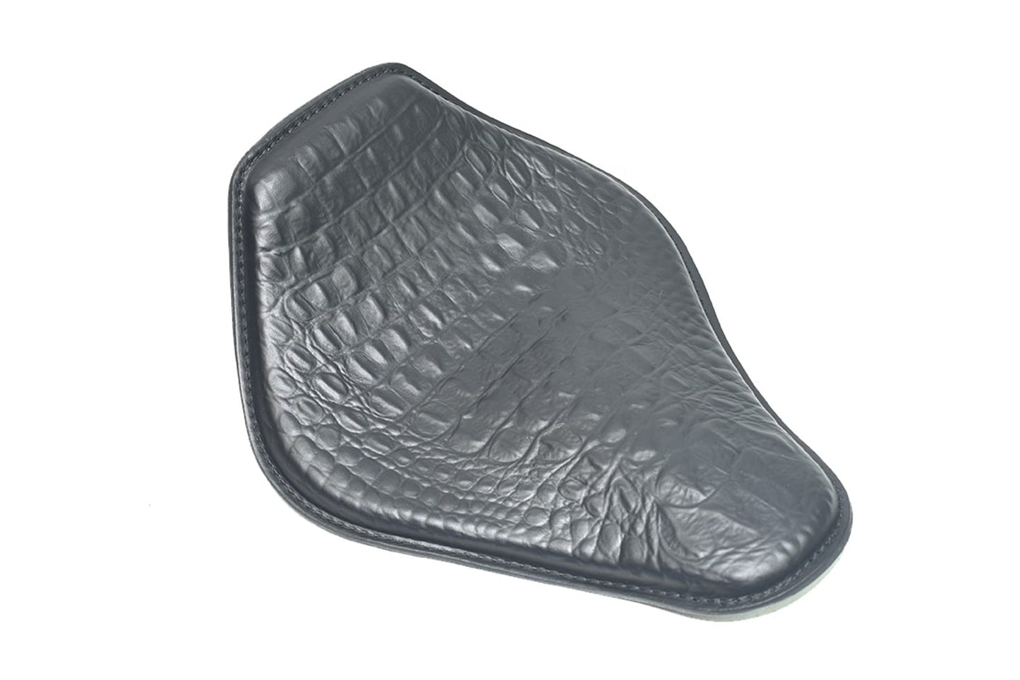 Black Snub Nose Embossed Alligator 10x13 Spring Solo Seat