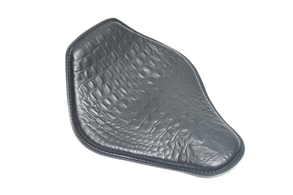 Black Snub Nose Embossed Alligator 10x13 Spring Solo Seat