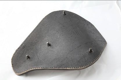 Black Distressed Leather Snub Nose Seat 10x13