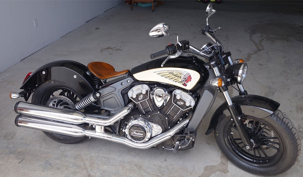 Indian Scout Gel Tan Tractor Seat and Kit 2015-2024