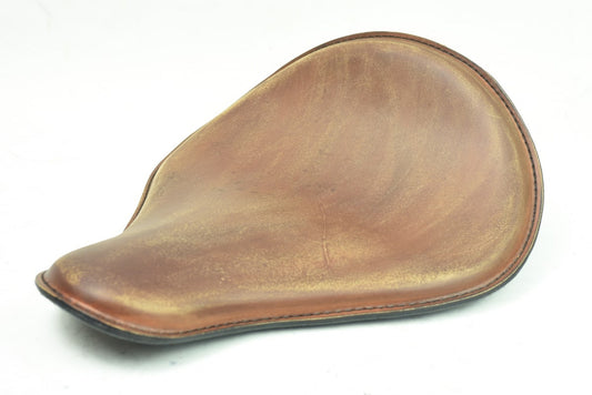 Round Back Brown Distressed Spring Solo Seat