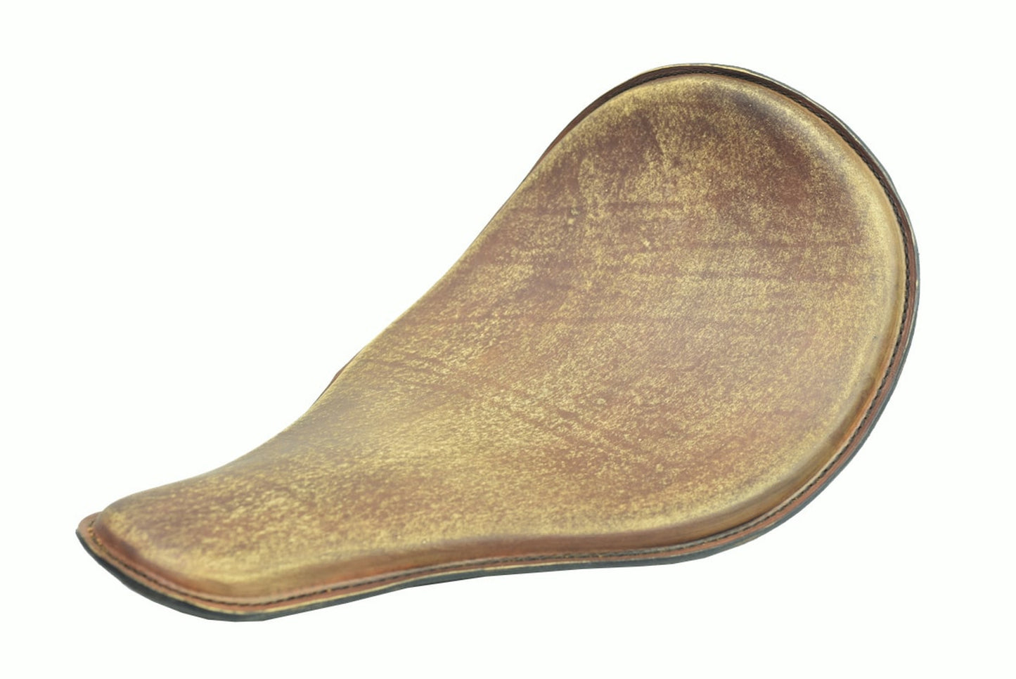 Round High-Back Brown Distressed Spring Solo Seat