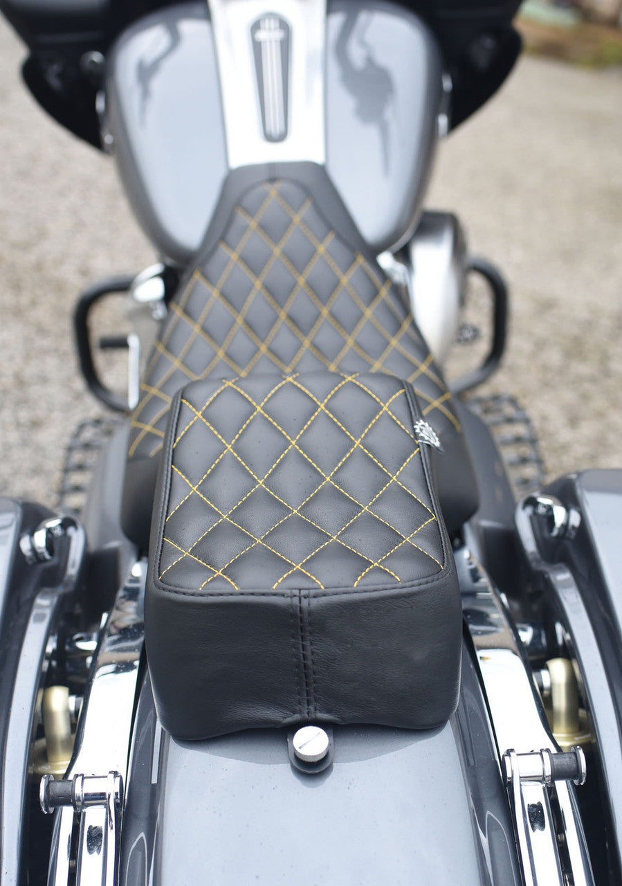 08-22 Harley Davidson Touring seat Slim Foam Chopper contour rear