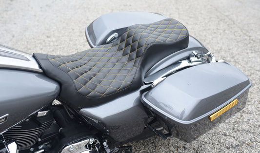 08-22 Harley Davidson Touring seat Slim Foam Chopper contour rear